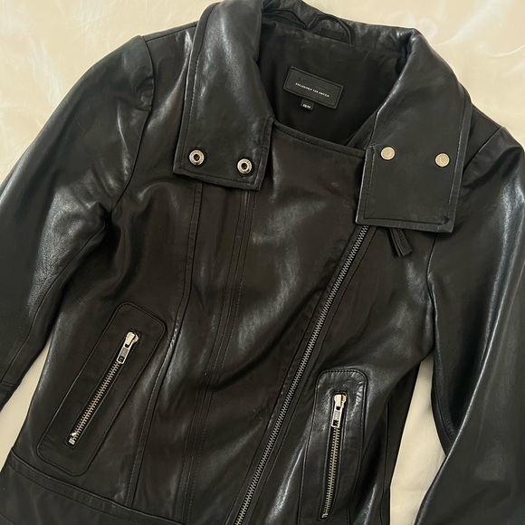Aritzia Mackage Kenya Real Leather Moto Jacket Black - Picture 2 of 7